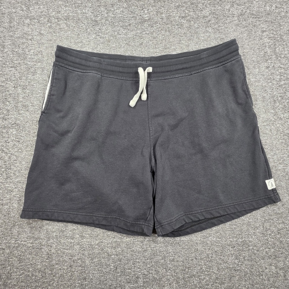 Chubbies Mens Shorts 2XL 7" Black Elastic Drawstring Sweat Gym Lounge Wear